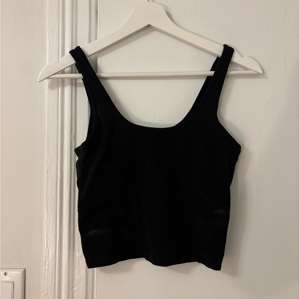 TNA Black Cropped Tank Top